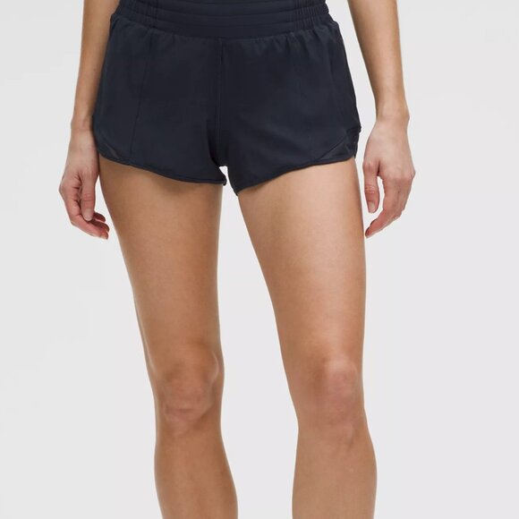 Lululemon Black Hotty Hot Shorts Size 10 - Picture 2 of 9